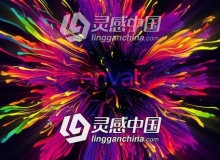 炫彩粒子生长扩散LOGO标题展示片头AE模板 Videohive Colors Of Trails Logo Reveal