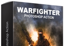 烟雾/火/粒子爆炸PS动作 Warfighter Photoshop Action 附视频教程