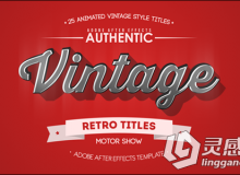 25组经典实用标题动画AE模板合辑 Videohive 25 Animated Vintage Titles