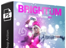 散景光斑特效英文版PS动作 Brightum Photoshop Action