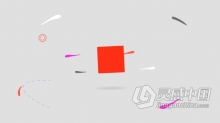 简单扁平图形动画LOGO标志视频片头效果制作 AE模板 AE工程文件 Minimal Shape Quik Logo