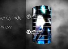 带能量光效控制的图像3D弯曲圆柱AE插件 Power Cylinder v1.1.3 Win破解版 附使用教程