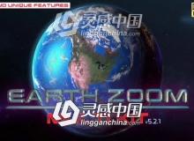 地球冲击聚焦地点动画AE模板 Videohive Earth Zoom Multi Kit