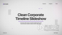 AE与PR模板 - 经典企业商务金融经济介绍现代宣传片 Corporate Timeline Slideshow MOGRT