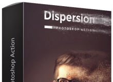 粒子分散动作 Dispersion Photoshop Action 附视频教程