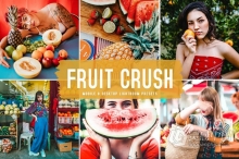 可爱而美丽夏季色调Lightroom预设与移动LR预设 Fruit Crush Lightroom Presets