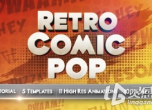 复古流行风格包装动画AE模板 Videohive Retro Comic Pop