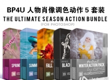 国外大师级BP4U人物肖像调色动作5套BP4U The Ultimate Season Action Bundle