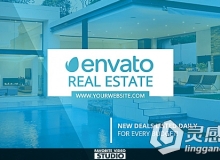 高端房地产公司项目宣传动画AE模板 Videohive Real Estate Gallery