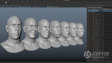 Maya教程 Maya角色面部表情造型复杂运动动画教程