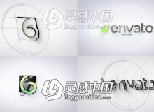 简洁线条勾画LOGO标志片头AE模板 Videohive Architect Tech Logo