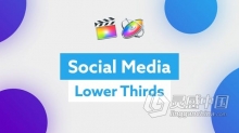 FCPX插件-2组社交媒体视频平台设计字幕条动画设计 Social Media Lower Thirds for FCPX