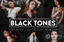 60个黑暗情绪人像Lightroom预设与移动LR预设合集 Black Tones Lightroom Presets