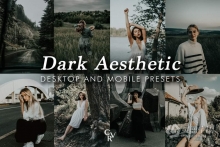 黑暗美学情绪人像后期Lightroom预设 Dark Aesthetic Lightroom Presets