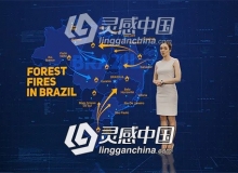 高科技HUD军事世界地图图标定点路径演示动画AE模板