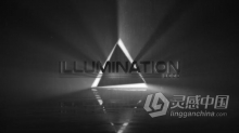 Illumination体积光闪烁照明光线LOGO动画片头制作 AE模板 AE工程文件 Illumination Logo