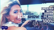 活力动态夏季旅游宣传片快速简洁商业庆典介绍视频AE与PR模板 Dynamic Summer Slideshow for Premiere Pro