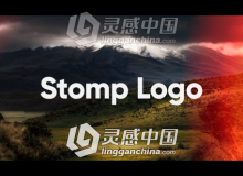 动感圆环图文转动标志展示幻灯片Logo演绎AE模板