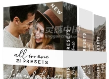 森系人像胶片Lightroom预设Vol3 Lake and Forest Vol3 Lightroom Presets