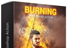 极品火焰燃烧动作 Burning Photoshop Action 附视频教程