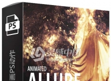 魅力光效GIF动画PS动作 Gif Animated Allure Photoshop Action 附视频教程