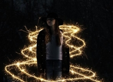 惊人的烟火烟花效果PS动作 Sparkler Photoshop Action 附视频教程