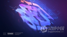 液体波浪3D科技线条图形动画LOGO标志片头视频制作 AE模板 AE工程文件 Dynamic Logo Reveal