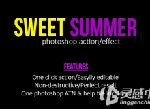 甜蜜的夏天人像调色PS动作Sweet Summer Photoshop Action