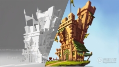 Blender 4.1城堡游戏资产纹理绘制视频教程 Texture Paint A Castle In Blender