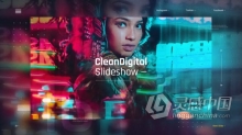 高科技IT技术数字幻灯片公司介绍企业宣传片视频 AE模板 AE工程文件 Clean Digital Slideshow