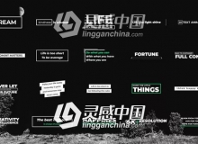 20组文字标题字幕动画AE模板 Videohive Titles