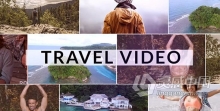 4K冒险旅游视频相册多用途倒叙展示度假照片回忆 AE模板 AE工程文件 Travel Video