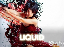 液体流动PS动作 Liquid Photoshop Action 附视频教程