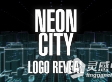 霓虹灯城市Logo演绎动画AE模板 Videohive Neon City Logo Reveal