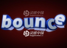 C4D卡通3D文字跳跃动画视频教程 Bouncing Text Cinema 4D Tutorial