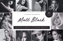 哑光黑白电影胶片Lightroom预设 Lightroom Presets - Matt Black