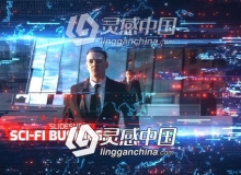 未来数字科幻公司企业商务图文展示介绍开场AE模板
