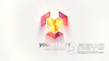 3D简洁快速光面企业标志LOGO动画AE模板AE工程文件 Corporate Logo