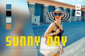 6种夏季人像调色Lightroom预设 6 Sunny Day Lightroom and Photoshop Presets