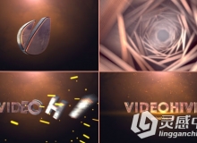 震撼旋转菱形Logo演绎动画AE模板 Videohive Cinematic Tunnel Logo Text Reveal