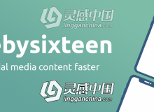 快速创建生成视频社交横屏竖屏合成AE脚本 Ninebysixteen