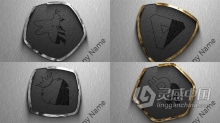 3D挤压金属光面LOGO标志动画制作视频片头 AE模板 AE工程文件 Logo Reveal