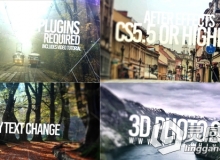 3D大标识相册动画AE模板 Videohive 3D Slide Photo