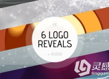 6组独特个性Logo演绎动画AE模板 Videohive Logo Ident Reveal Pack