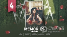 制作波希米亚风格浪漫婚礼视频相册制作素材包AE模板AE工程文件 Slideshow Memories