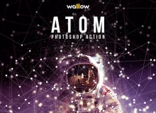 PS特效动作 Atom Photoshop Action 附视频教程